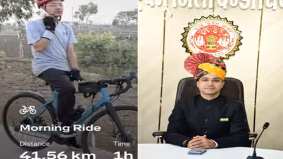Ashoknagar Collector Aditya Singh Visit on Cycle