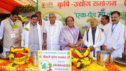 Vice President Jagdeep Dhankhar and CM Mohan Yadav