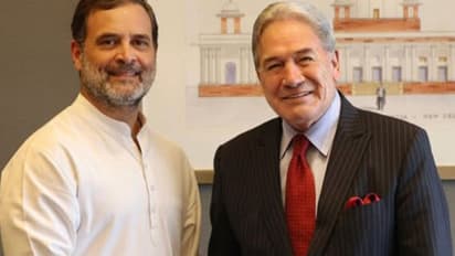 Congress leader Rahul Gandhi met with New Zealand's Deputy Prime Minister Winston Peters
