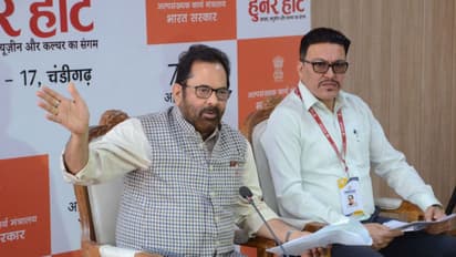 BJP leader Mukhtar Abbas Naqvi celebrates Eid-al-Adha 