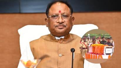 Chhattisgarh CM Vishnu Deo Sai pays tribute to martyr ASP Akash Rao Giripunje