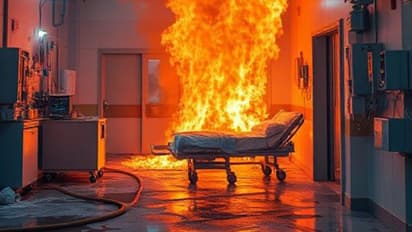 Fire In Hospital