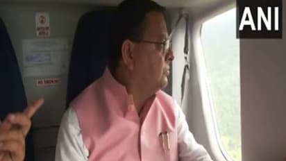 CM Pushkar Singh Dhami surveys flood-hit areas along Yamunotri road