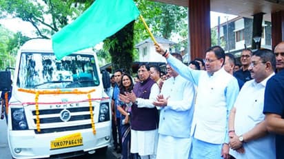 Chief Minister Pushkar Singh Dhami flagges new AC traveller
