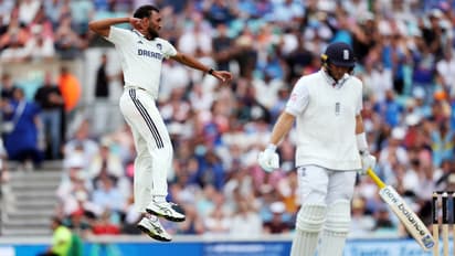 Prasidh Krishna celebrates dismissal Joe Root