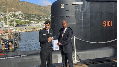 Indian Navy successfully undertook the Rescue Seat Certification of South African Navy