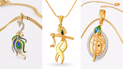 Krishna Pendant 1 Gram Gold Designs for Short Chain 