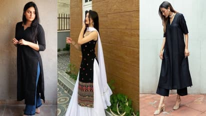Black Kurti Styling Ideas