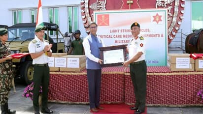 Foreign Secretary Vikram Misri with Nepal’s Chief of Army Staff, Suprabal Janasewashree Gen Ashok Raj Sigdel 