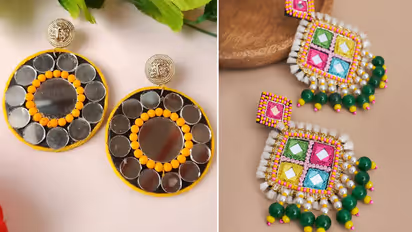 Mirror earring Designs jewellery under 100Rs