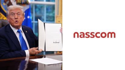 Trump, Nasscom logo