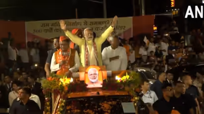 bihar election 2025 pm modi patna roadshow aara nawada rallies