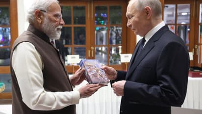  pm modi gifts bhagavad gita russian edition to vladimir putin delhi