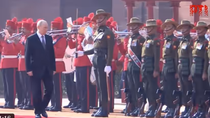  putin india visit pm modi welcome rashtrapati bhavan guard of honor news