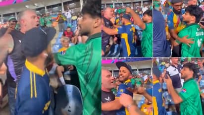 t20 wc 2026 pakistan vs england fan fight pallekele stadium viral video icc controversy