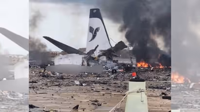 us airstrike mashhad airport iran plane india humanitarian mission damage war crime claim news