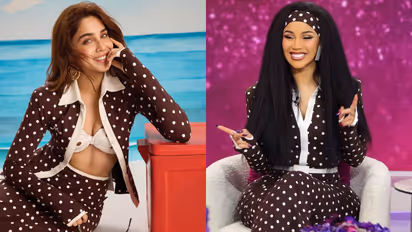 sharvari cardi b polka dot fashion trend