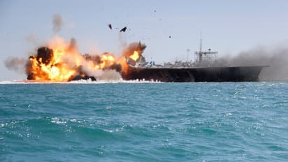 us iran war hormuz strait closed oil tanker attack indian crew trump missile strikes