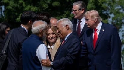 g7 summit hot mic macron trump meloni greenland conversation world leaders leak