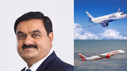 indigo air india oppose adani airline entry cross ownership aviation competition india