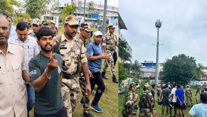 jharkhand man climbs mobile tower cm hemant soren ranchi jpsc jssc protest