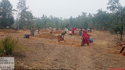 mgnrega bijapur nimalguda water conservation trench project