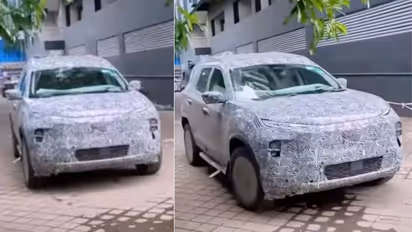 Tata Safari EV 7 Seater Electric SUV Spotted Testing With 75kWh Battery and AWD Expected