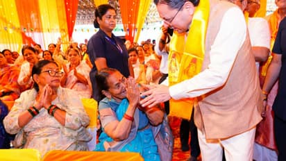 CM Pushkar Singh Dhami Attends Shiv Mahapuran Katha in Dehradun Prays for Uttarakhands Prosperity