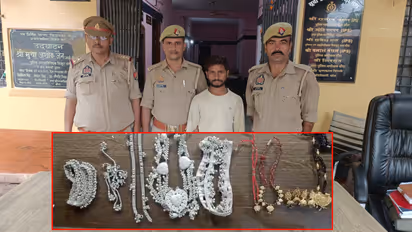 banda jewellery theft bhabhi 9 lakh jewellery devar arrested