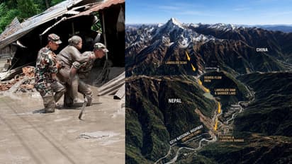 nepal flood glacier lake glof himalaya bhote koshi china border flash flood