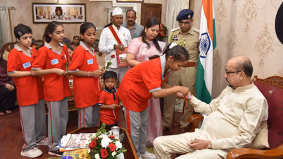 ramen deka Differently abled children rakhi celebration