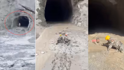 Nepal Flood Rescue Video People Crawl Through Mud Filled Tunnel as Army Pulls Survivors to Safety