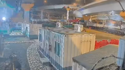 CCTV footage of worli BMW car accident