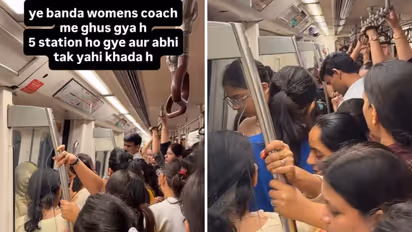 Delhi Metro Man Refuses To Leave Women's Coach For Several Stations, Wife Defends Him As Video Goes Viral