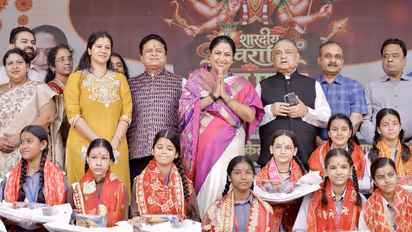 Rekha Gupta kanya pujan CM Shri School Shalimar Bagh