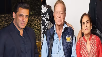 salman khan with father salim khan and mother