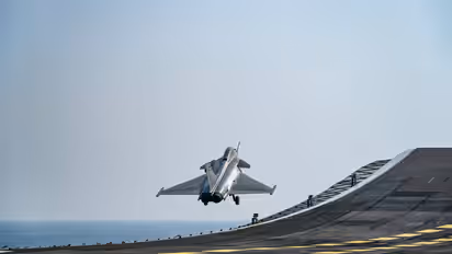 rafale marine first landing ins vikrant indian navy