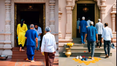 why enter temple barefoo