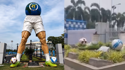 Why Suvendu Govt Demolished Mamata Designed Football Sculpture