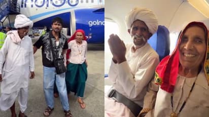 Man takes parents on their first ever flight fulfils long held dream