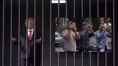 Donald Trump in Iran jail billboard