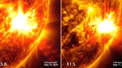 solar storm is heading towards Earth there have been two explosions in a row in the Sun bsm