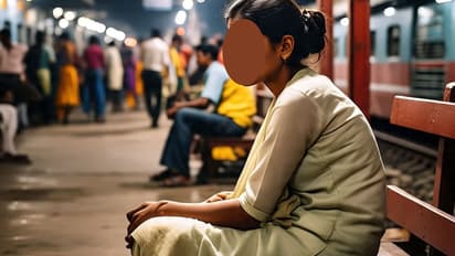 Railway Station single woman