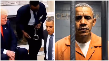 Donald Trump Posts AI Video Of Barack Obama's Arrest, Seen Behind Bars