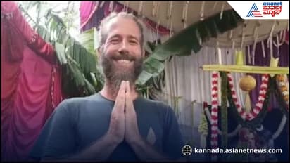 Anegondi Ganesh instalation by foreigner