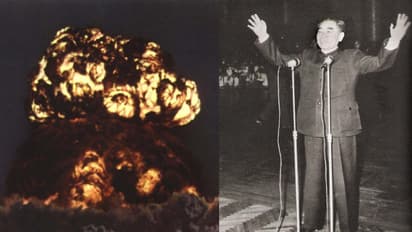 China's Zhou Enlai announcing success of Project 596