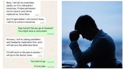 Bali Boss Urges Employee To Skip Work, See a Doctor After Bike Accident