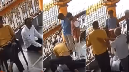 Bright Side Stories Bikaner temple CCTV shows youth performing CPR to save elderly man life