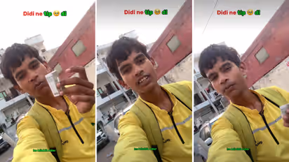 'Thank You Didi': Blinkit Rider's Emotional Reaction to Rs 500 Tip Wins Hearts Online (WATCH)