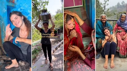 Portugal Traveller Ana Massano Embraces Garhwali Village Life in Rishikesh Uttarakhand Viral Video Delights Netizens